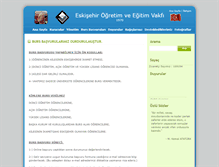 Tablet Screenshot of eskisehirvakfi.org